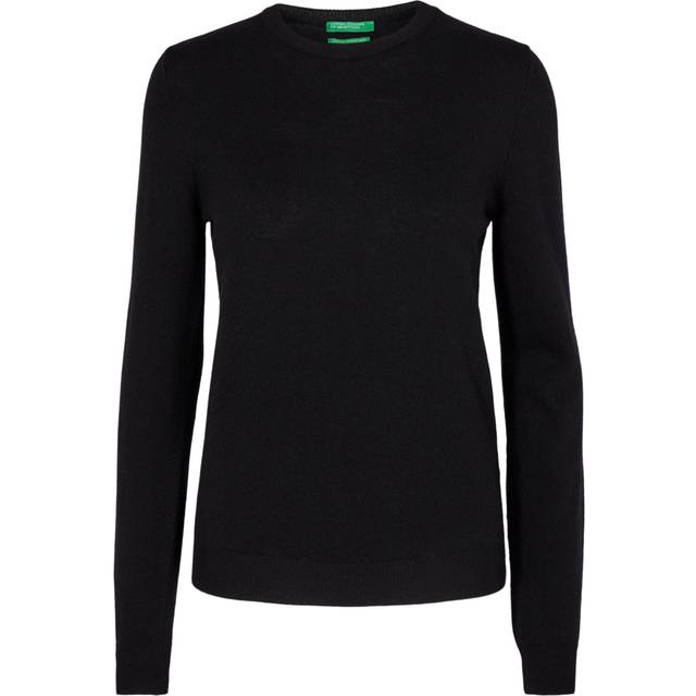 UNITED COLORS OF BENETTON Crewneck Jersey |Svart |L