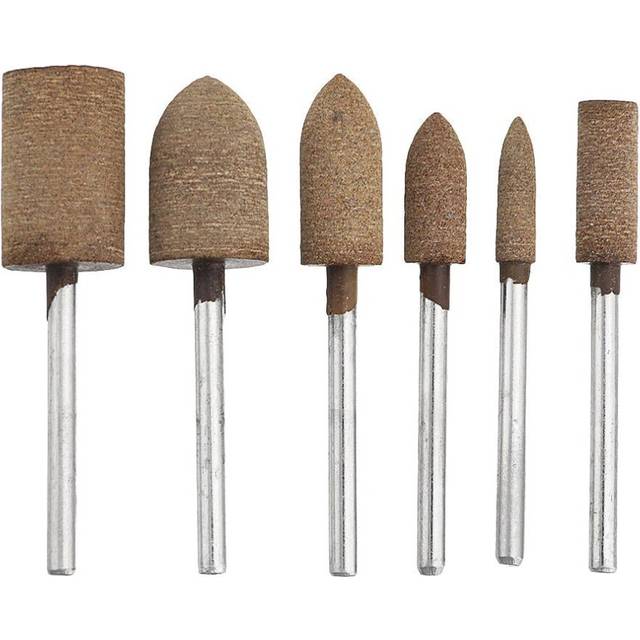 3mm Shank Cowhide Mounted Grinding Head Polishing Wheel Set for Electric Grinder Rotary Tool