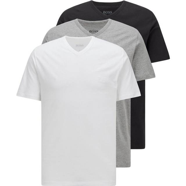 BOSS T-shirt för män, 3-pack klassisk, 497 Öppen blå, L
