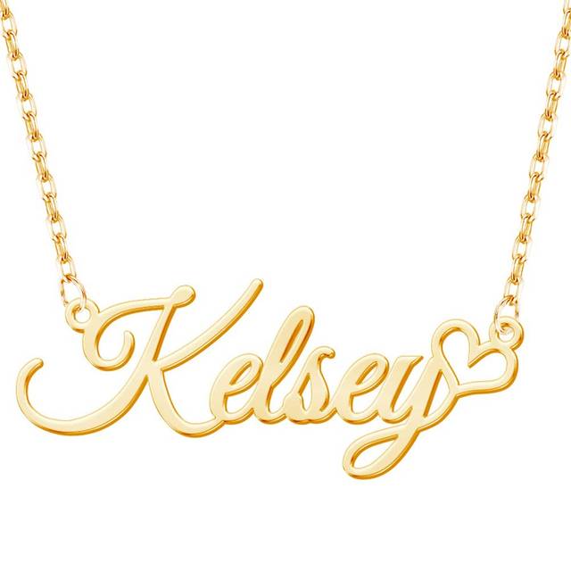 Name Necklace Personalized  Custom Made Nameplate Necklace Dainty Sterling Silver Gift for Mother Girlfriend