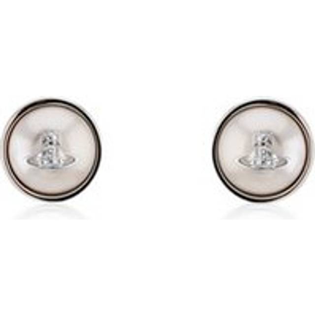 Vivienne Westwood Silver Olga Pearl Earrings - Silver