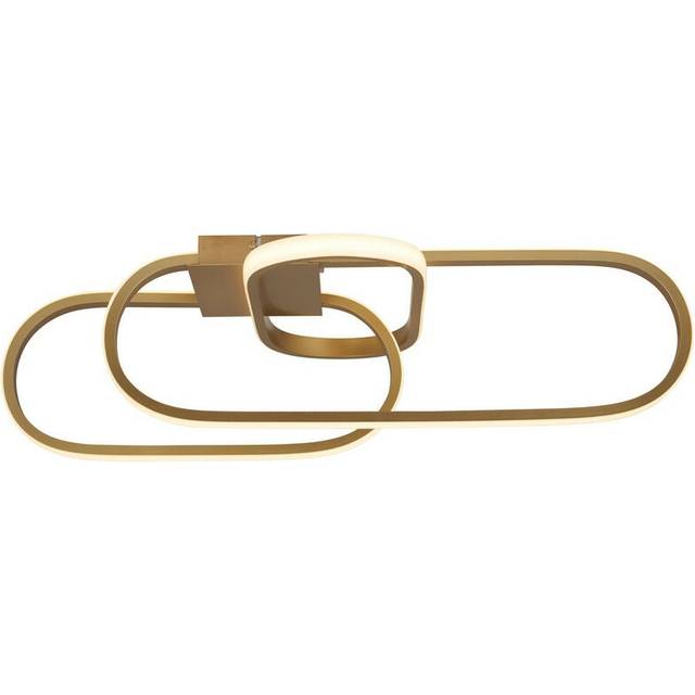 Searchlight 61774GO Clip LED Flush Ceiling Light Gold Metal