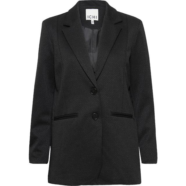 ICHI - Kavaj ihKate Lurex Sparkles Oversize Bl - Svart