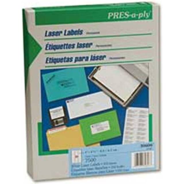 Avery Consumer Products  Laser Labels- Address- 1in.x2-.63in.- White