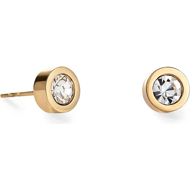 COEUR DE LION Ohrringe Kristall & Edelstahl gold kristall