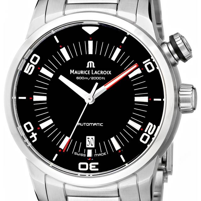 Maurice Lacroix Watch Pontos S Diver Mens D - Black