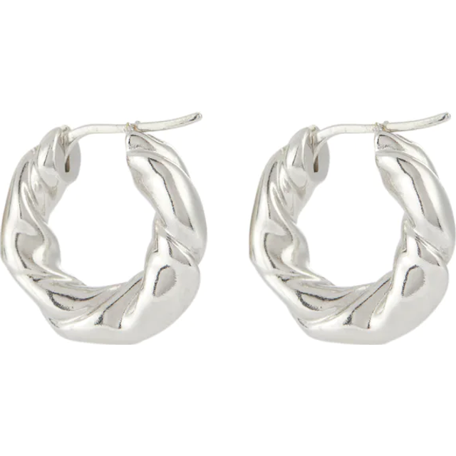 Loewe Twisted sterling silver hoop earrings (One Size)