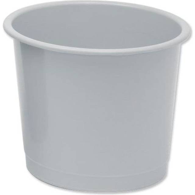 5 Star Office Waste Bin Polypropylene 14 Litre Capacity 304x254mm Grey