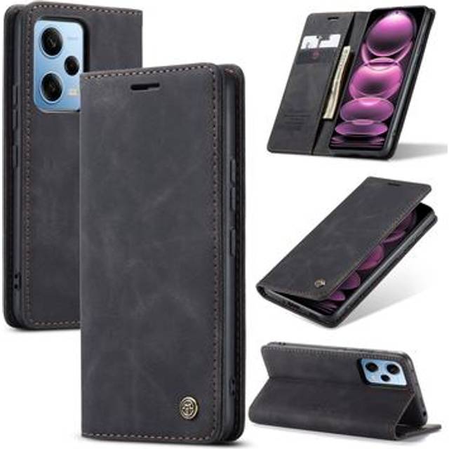 Xiaomi Redmi Note 12 Pro Caseme 013 Series Plånboksfodral - Svart