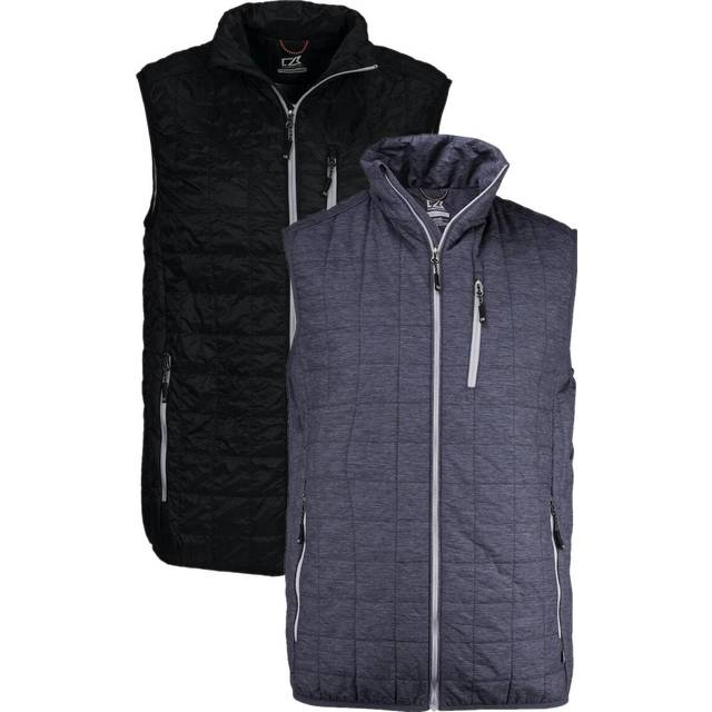 Cutter &amp; Buck Rainier Vest Men 351408 Anthracite Blue Melange 4XL