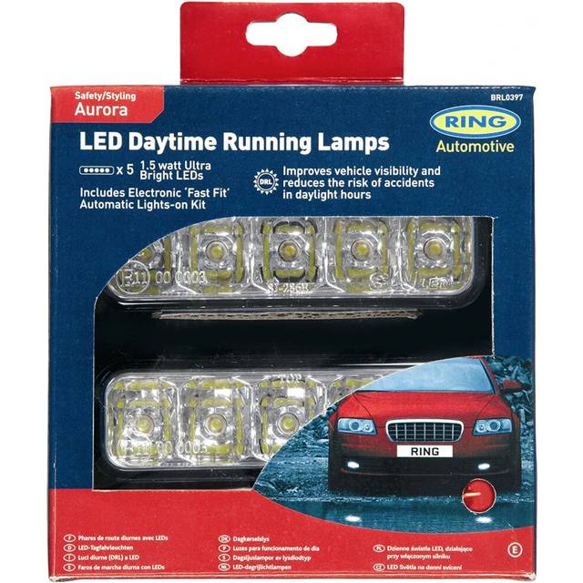 Ring brl0397 aurora 12v car automatic led daytime running styling lamp lights
