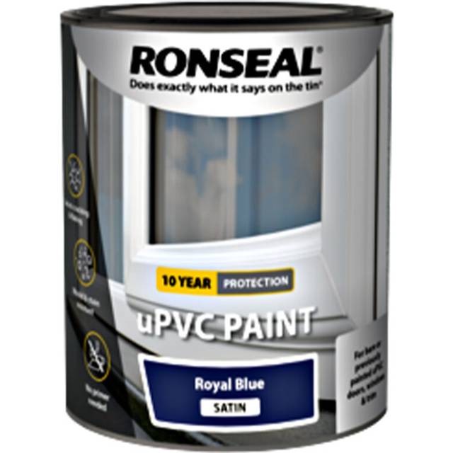 Ronseal uPVC Paint Royal Blue Satin 750ml RSLUPVCRBS75