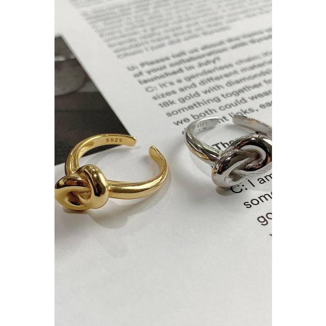 Sterling Silver Knot Ring - One Size