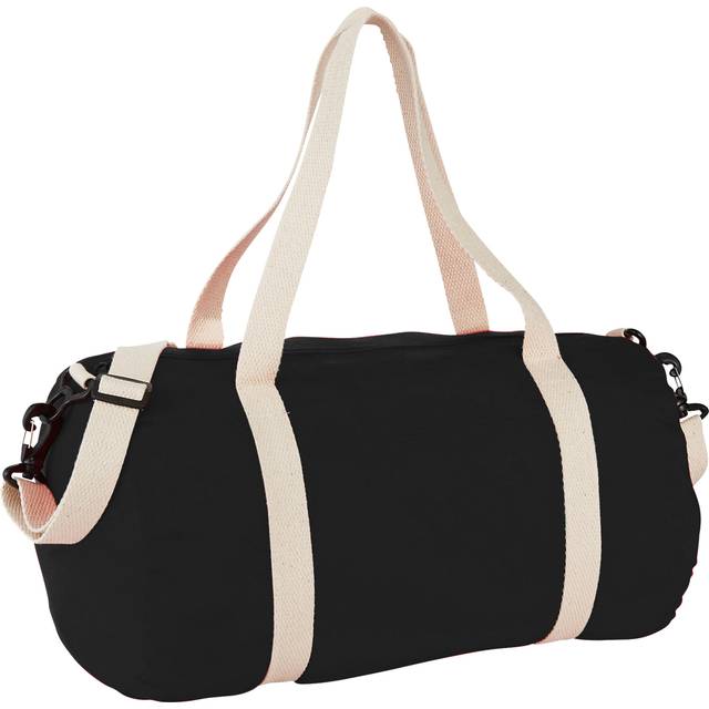 (45 x 25 x 25cm, Solid Black) Bullet The Cotton Barrel Duffel (Pack Of 2)