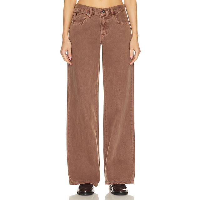 SLVRLAKE - Mica Low-rise Wide-leg Jeans - Brown - 30