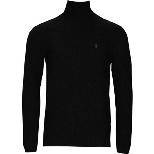 Polo Ralph Lauren Cable Wool-Cashmere Rollneck Jumper Black