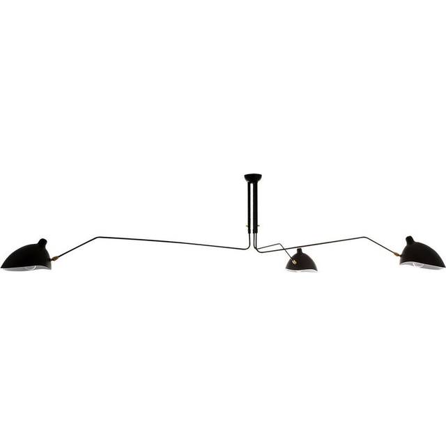 Italux - Davis Industrial, Retro 6 Light Semi Flush Ceiling Light, E27