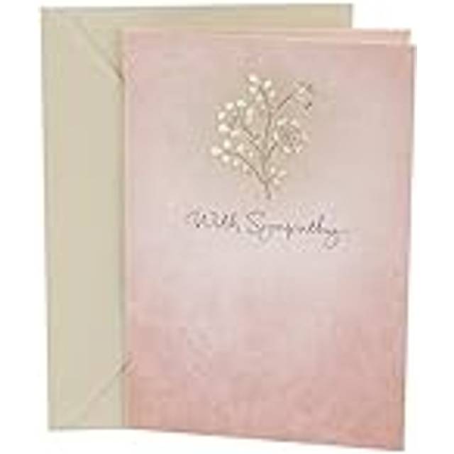Hallmark Sympathy Greeting Card (Laser Flower)
