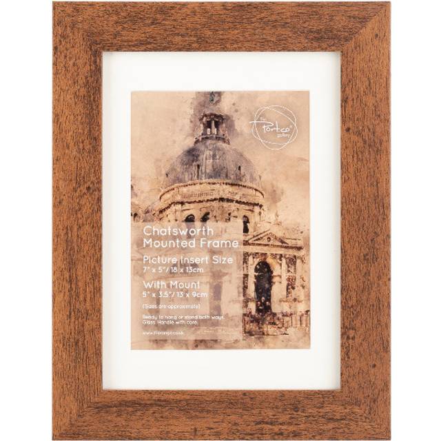 Chatsworth Mounted Frame - 5x3.5in - The Port. Co Gallery - Brown - 7 x 5 Inch