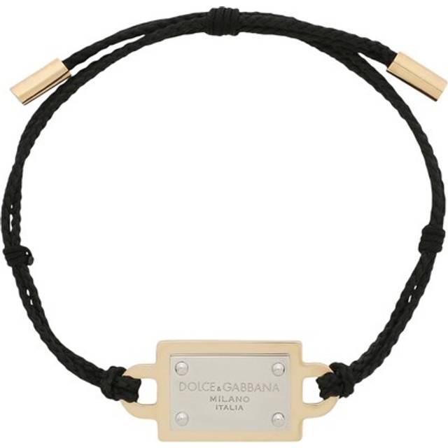 Dolce & Gabbana Cord Bracelet With Branded Tag - Man Bijoux Multi-colored Metal Onesize
