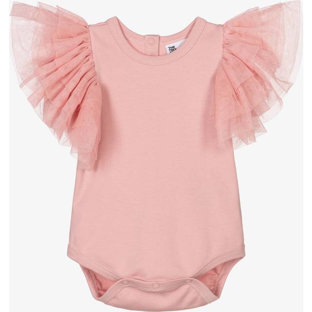 The Tiny Universe Girls Pink Organic Cotton Bodysuit - 4 year