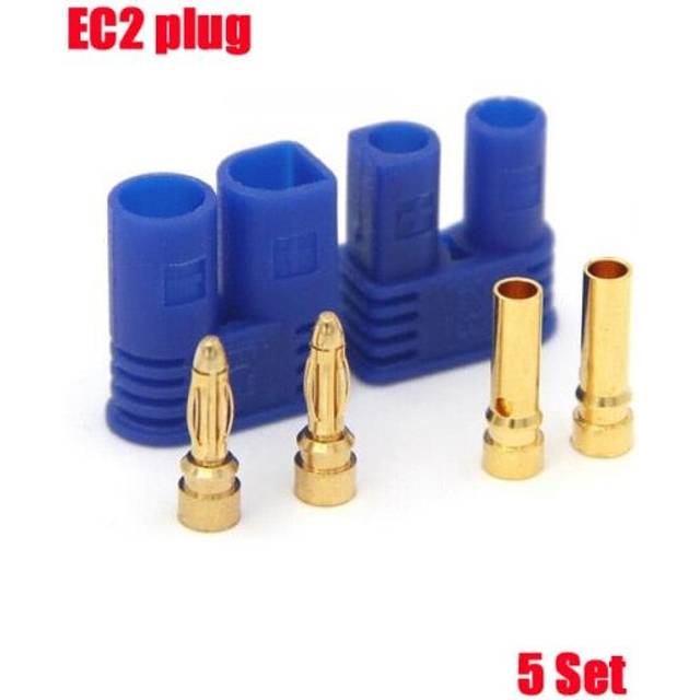 (5 set EC2) 10 / 20pcs  XT60 XT30 XT90 T Plug Male Female Bullet Connectors Plug (5/10 pair) For RC Quadcopter FPV Racing Drone Lipo Battery