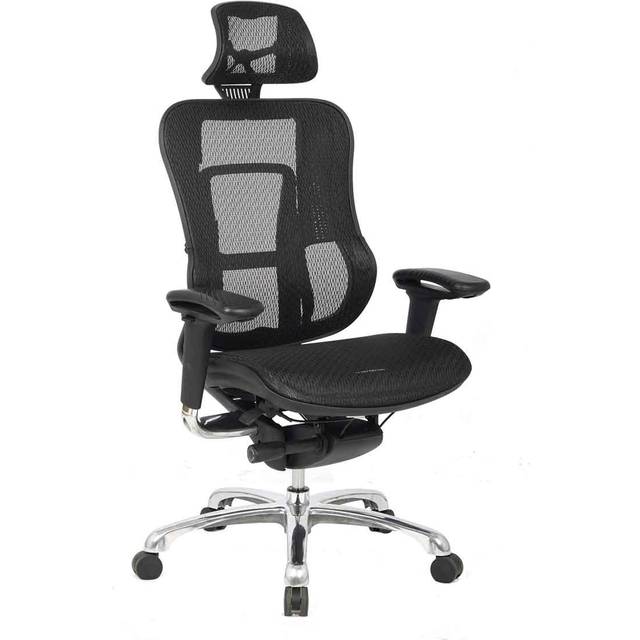 Nautilus Aztec Executive Mesh Chair, Black