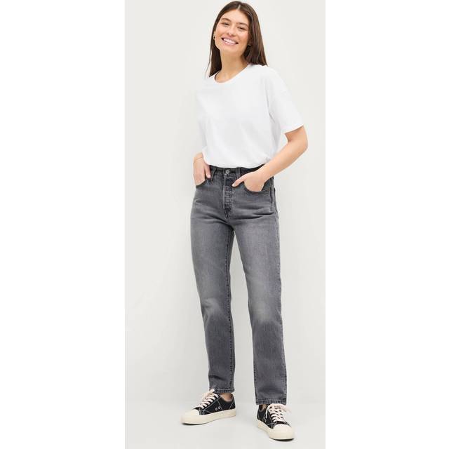 Levi's 501 Crop HIT THE Road BB Dam Straight Jeans Stl. W30 / L30 - Från Magasin - Sort (W30 / L30)