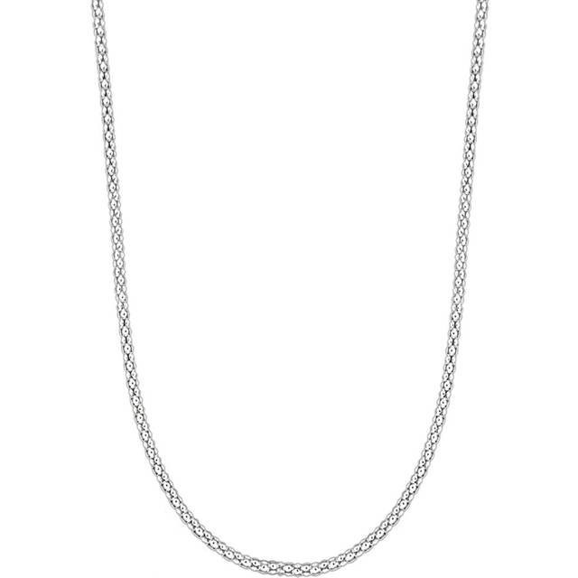 Tuscany Silver Women's Sterling Silver 2.3 mm Popcorn Chain Necklace