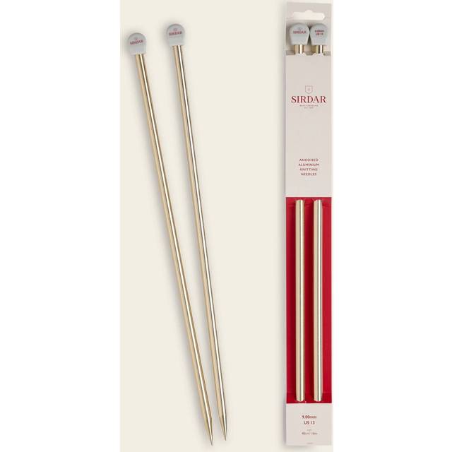 Sirdar Aluminum 40cm Knitting Needles - 9.00mm
