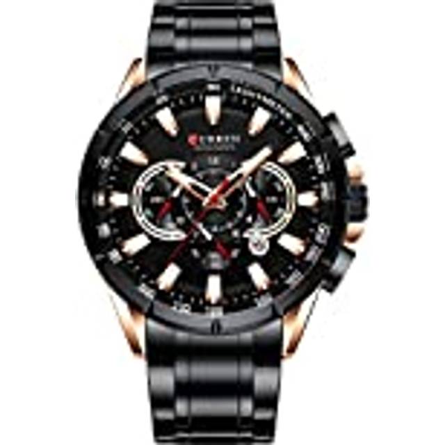 CURREN Men Military Sports Watches Men's Quartz Date Clock Man Casual Leather Wristwatches Relogio Masculino