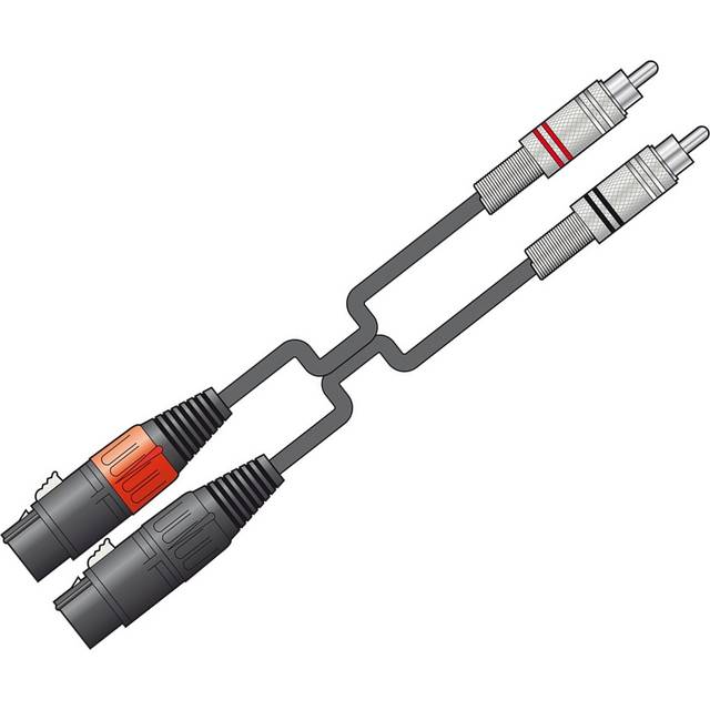Chord Classic Audio Leads 2 x XLR Female - 2 x RCA Plugs 3m