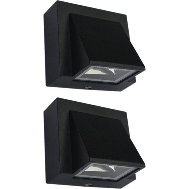 2X 5W Modern LED Wall Light Outdoor Waterproof Lamp Perfect for Corridor Courtyard Gate Terrace Balcony Garden