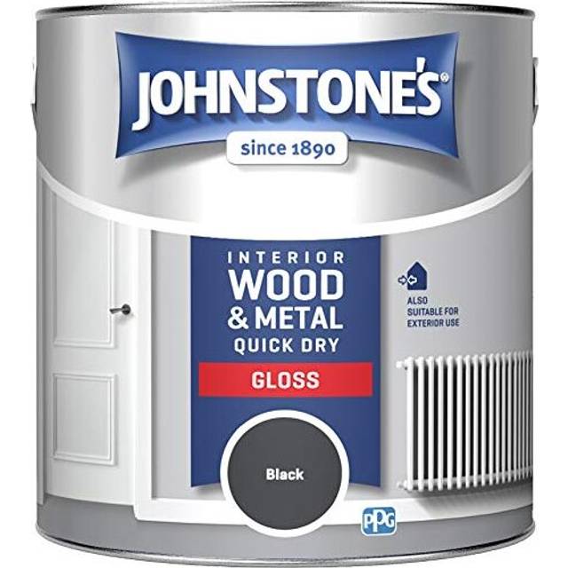 Johnstone's - Interior Quick Dry Gloss Black 2.5ltr - Black