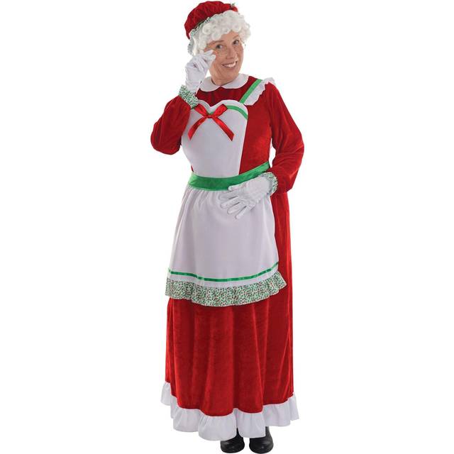 Seasonal Standard Mrs. Santa Women's Costume | Santa Costumes - Green&#47;Red&#47;White (PL)