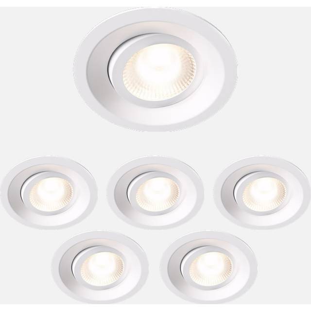 Plejd TILT DWN-01 Downlight 6- pack, 8 W, 515 lm, 2200-4000 K Vit
