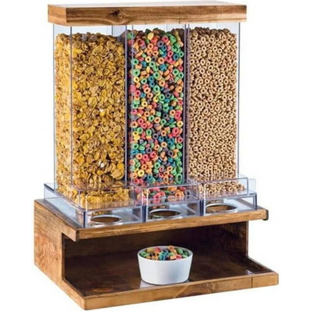 Cal Mil 3434-99 Madera Cereal Dispenser 3-Section - Brown