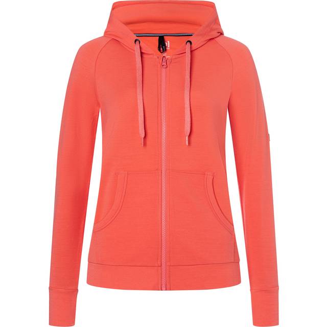 super.natural Women's Essential Zip Hoodie Living Coral, XS