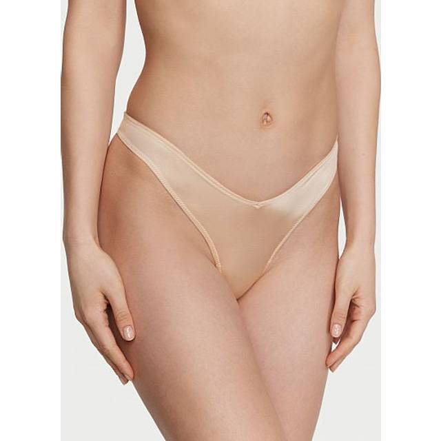 Victoria's Secret Marzipan Nude Thong Knickers - marzipan nude - X-SMALL