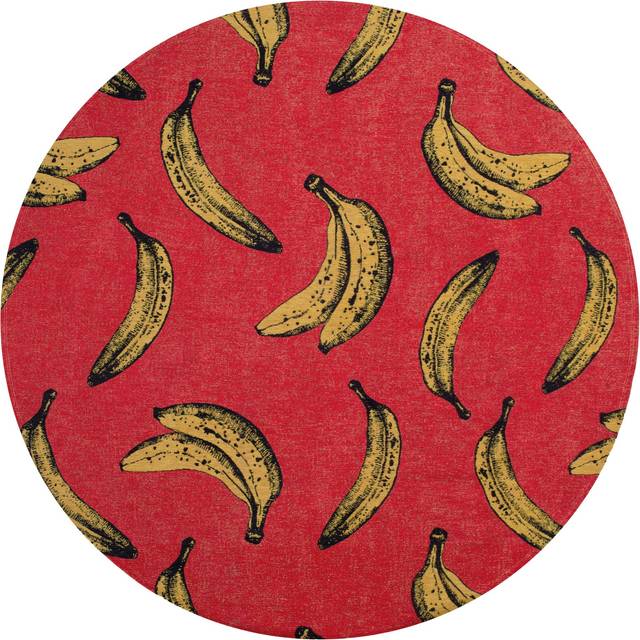 Miami Red Pop 240 x 240 cm Rug - Beige (240x240cm)