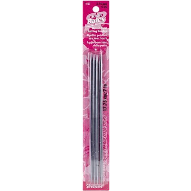 "Silvalume Double Point Knitting Needles 7"" 4/Pkg-Size 5/3.75mm"