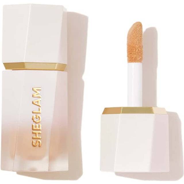 SHEGLAM Glow Bloom Liquid Waterproof Highlighter Long Lasting Cream Highlighter with Shimmer Dewy Finish - Tea Cake