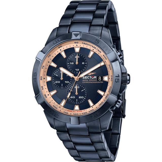 Sector ADV2500 Chronograph Stainless Steel Blue Dial Quartz R3273643007 100M Men's Watch