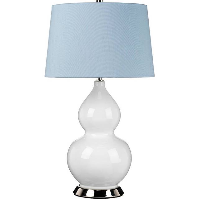 Isla Batten, Polished Nickel, White, Blue - Elstead