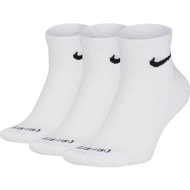 Nike Everyday Plus Cushioned Training Ankle Socks 3 pack White Black Price