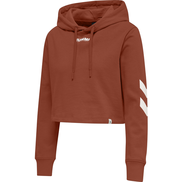 Sweat women's crop hoodie Hummel Legacy - Marron