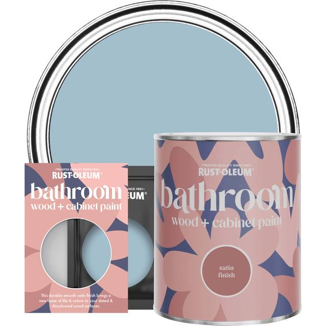 Rust-Oleum Bathroom Wood & Cabinet Paint, Satin Finish - Nan's Best China - 750ml - Blue