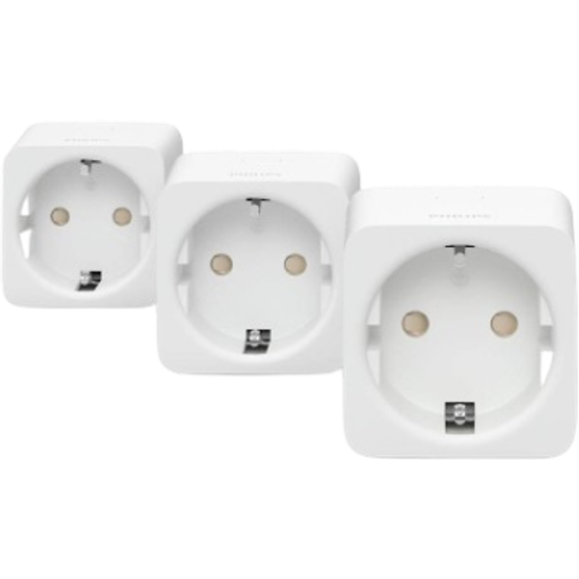 Philips Hue Smart Plug 3 pack - smart uttag, styrning via Bluetooth, kompatibel med Alexa, Google Home och Apple HomeKit