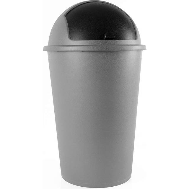 Dustbin Silver Plastic 50L