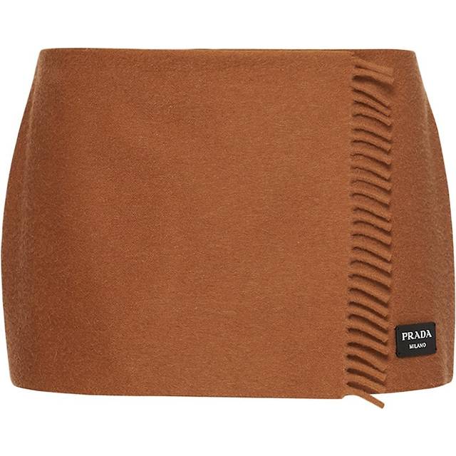 Prada Cashmere miniskirt - brown (UK 16)